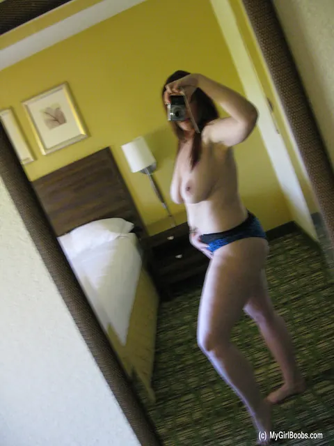 Ryan Edel: Redhead MILF with Big Natural Tits Takes Mirror Selfies in Panties – photo 7 of 16