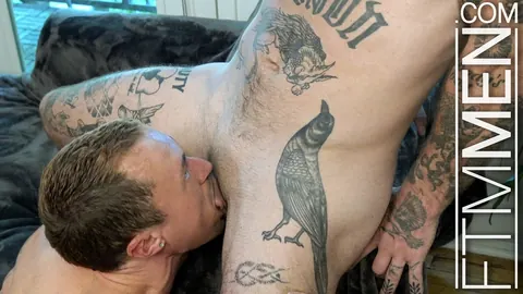 Two Tattooed Men Fuck in Anal Action – photo 6 of 15