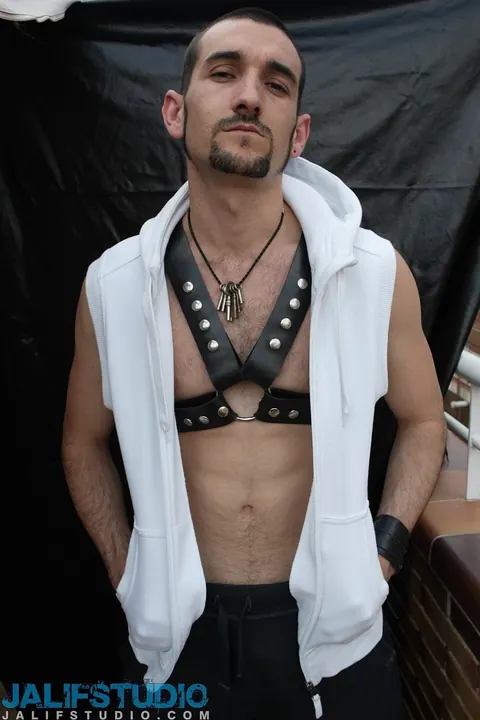 Tall Man Strokes His Cock in a Solo Gallery – photo 18 of 21