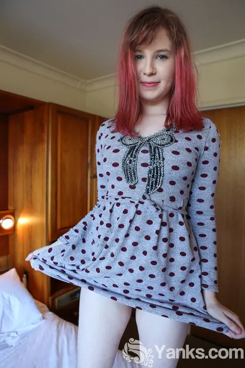 Redhead Slips Her Fingers Inside Before a Dildo Session – photo 4 of 17
