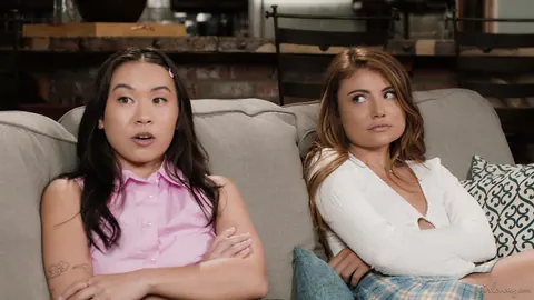 Adria Rae & Kimmy Kimm: Three Asian Lesbians Finger and Lick in a Threesome – photo 2 of 21