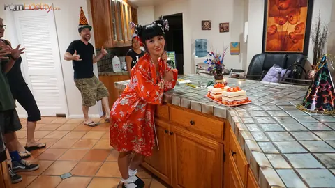 Marica Hase: Japanese MILF in Lingerie and Socks Strips and Teases the Camera – photo 15 of 17