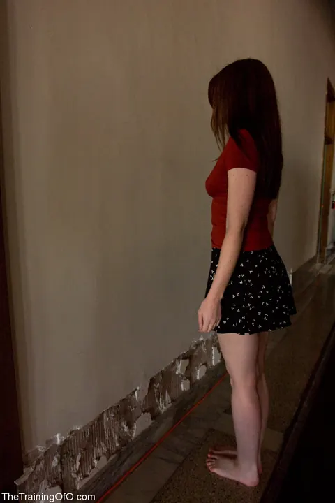 Amber Keen: Brunette PAWG Spreads Her Hairy Pussy in Bondage Skirt – photo 3 of 20