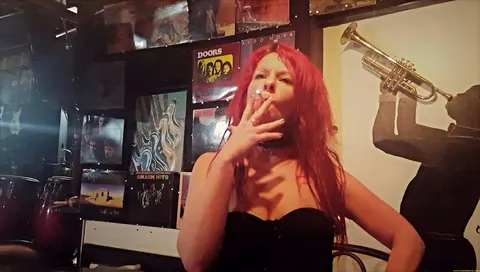 Lady Scarlet: Italian Redhead MILF Strips Nude and Fingers Her Pussy – photo 7 of 16