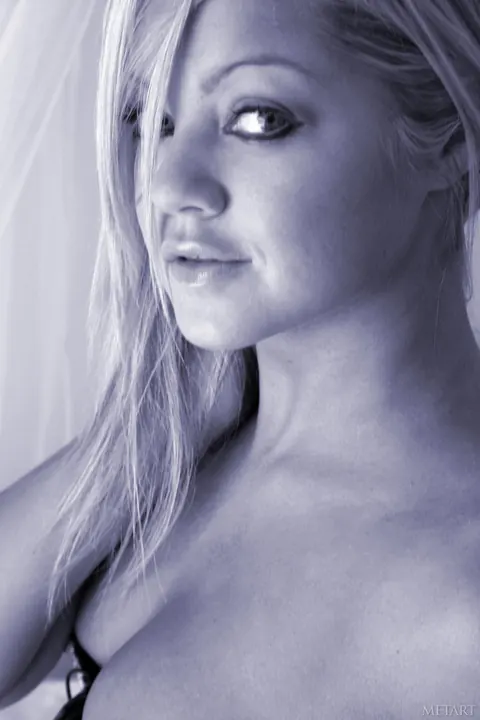 European Blonde with Big Tits Poses in Her Panties – photo 18 of 21