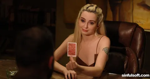 Lexi Lore: Petite Blonde with a Tattoo Strips Nude and Shows Her Slim Figure – photo 11 of 21