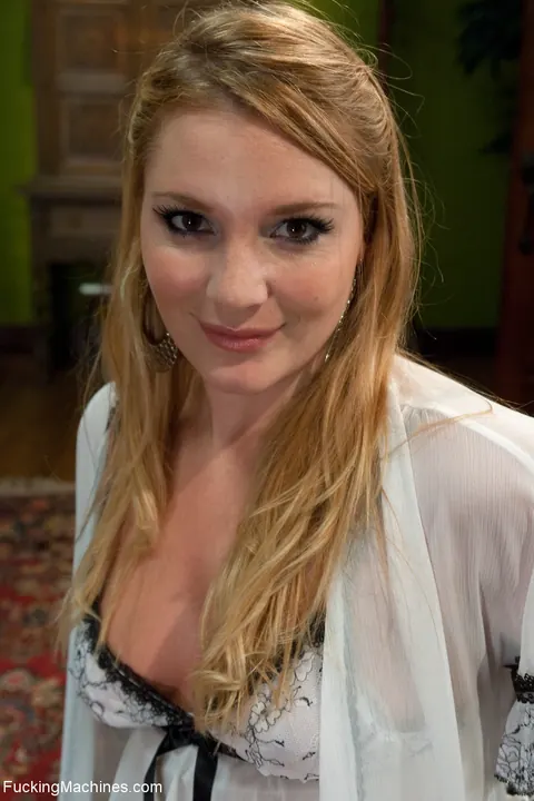 Aurora Snow: Busty Blonde Fingers Herself in High Heels – photo 1 of 15