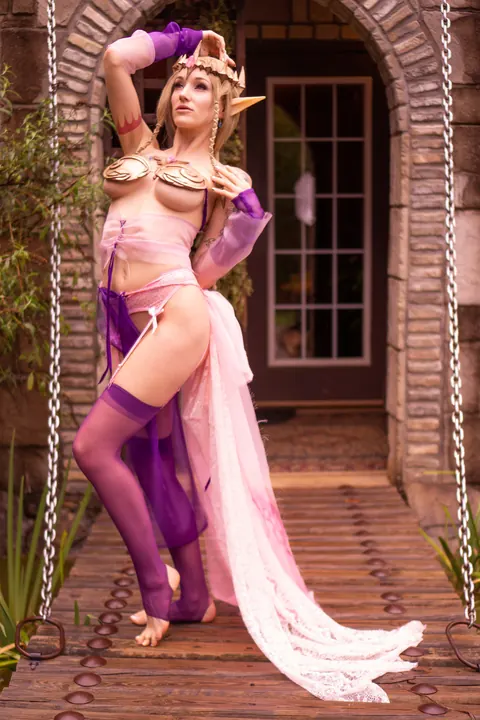 Kitty Quinn: Busty Blonde Latina Poses in Cosplay Costume – photo 1 of 15