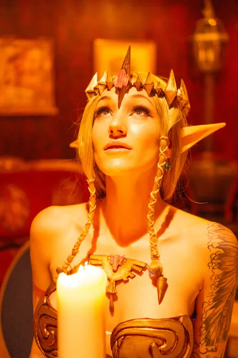 Kitty Quinn: Busty Blonde Latina Poses in Cosplay Costume – photo 2 of 15