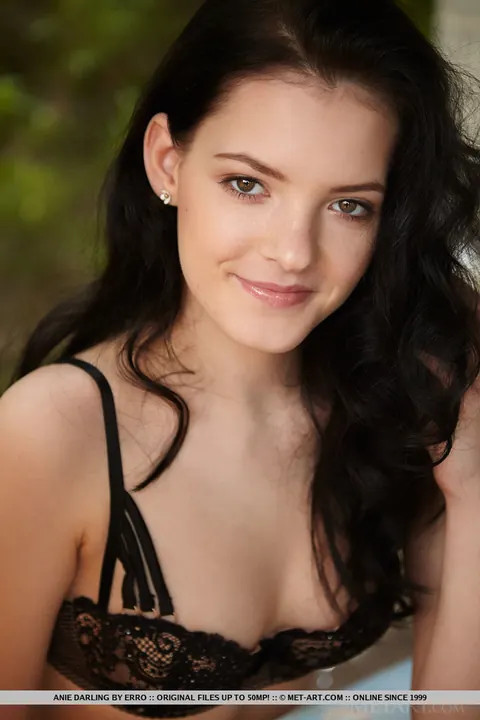 Anie Darling: Slim European Brunette Strips Off Her Lingerie and Spreads Wide – photo 3 of 18