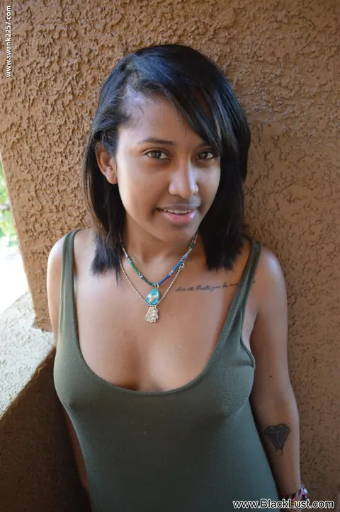 Ebony Woman Undresses and Shows Her Hairy Pussy – photo 5 of 20