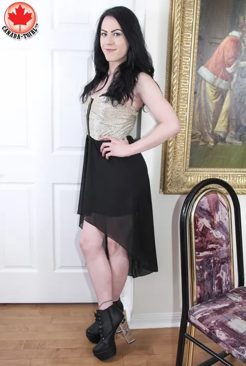 Trans Woman Undresses and Uses a Dildo for Anal Masturbation – photo 1 of 16