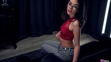Petite Brunette Gets Fucked and Creampied in the Bedroom