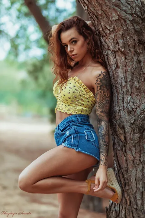 Mia Stryker: Thick Redhead Strips Out of Her Bikini and Shorts – photo 2 of 12