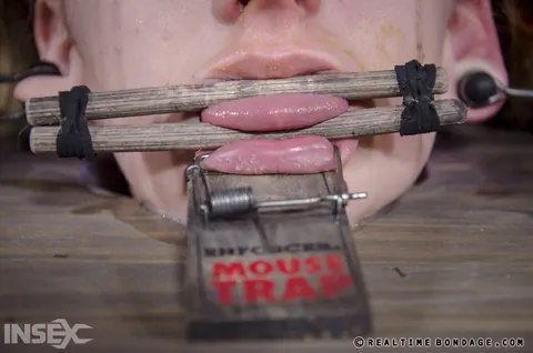 Jessica Kay: Redhead in Bondage Takes a Facial in Close-Up – photo 5 of 15