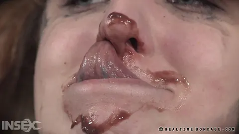 Jessica Kay: Redhead in Bondage Takes a Facial in Close-Up – photo 8 of 15