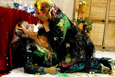 Gina Killmer & Valentina Ross: Blonde and Brunette Strip for Fetish Gallery – photo 11 of 16