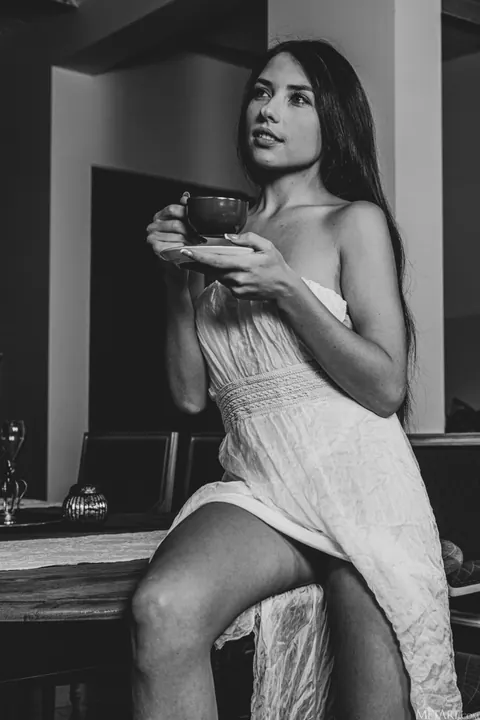 Niemira: Slim Ukrainian Brunette Undresses and Spreads Her Pussy – photo 18 of 21