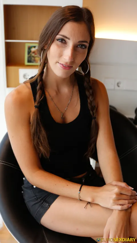 Clea Gaultier: French Babe with Pigtails Gets Fucked Doggy Style in POV – photo 2 of 21