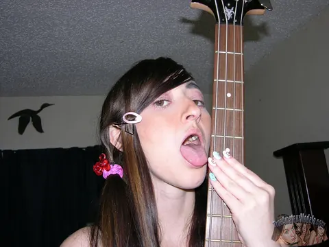 Brunette with Big Natural Tits and Pigtails Spreads Wide – photo 13 of 18