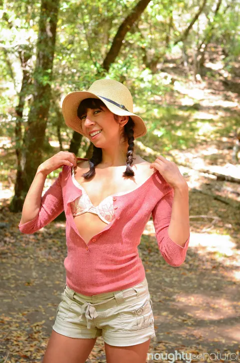 Vivi Marie: Latina Strips Nude While Camping and Spreads Her Hairy Pussy – photo 4 of 21