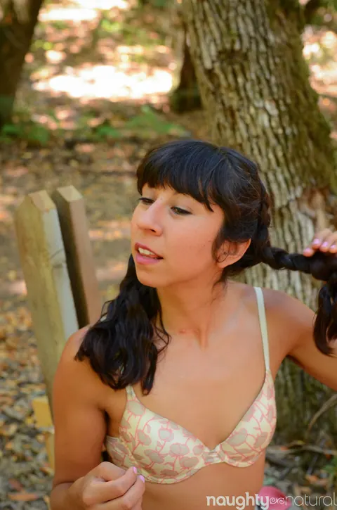 Vivi Marie: Latina Strips Nude While Camping and Spreads Her Hairy Pussy – photo 6 of 21
