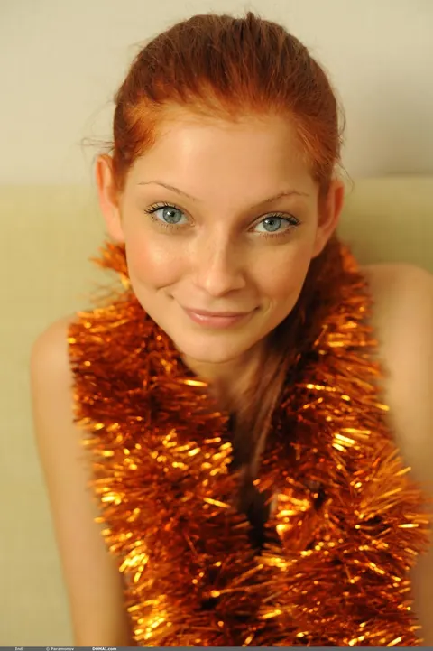Redhead with Big Tits Poses in Her Clothes – photo 14 of 21
