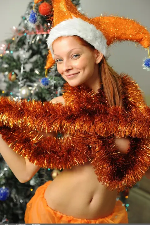 Redhead with Big Tits Poses in Her Clothes – photo 5 of 21