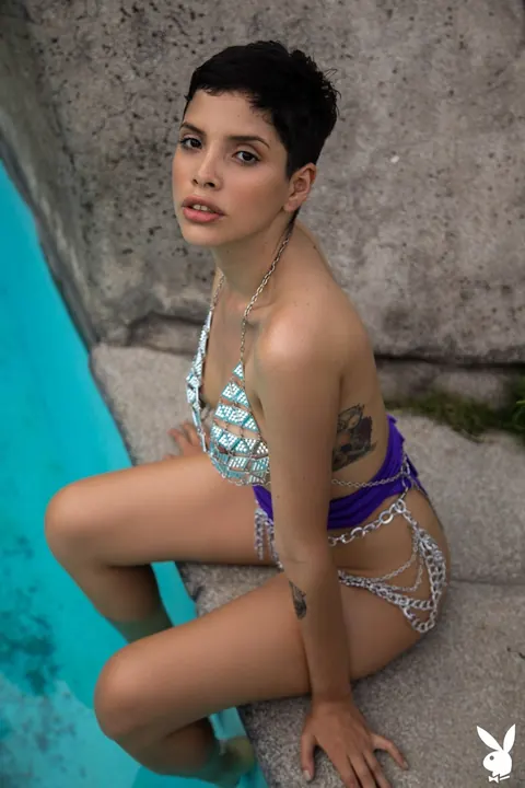 Alejandra La Torre: Petite Latina Flaunts Trimmed Pussy in a Bikini by the Pool – photo 7 of 20