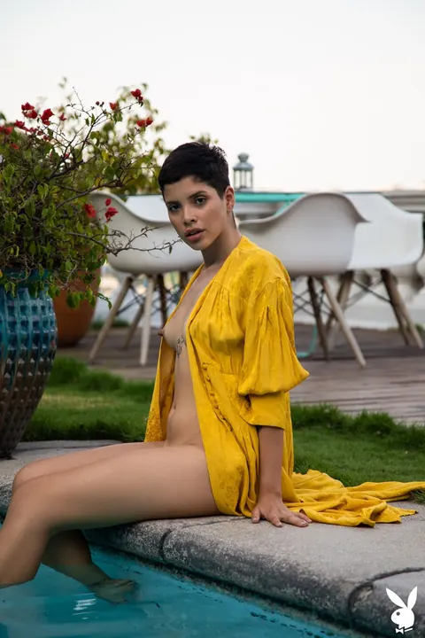 Alejandra La Torre: Petite Latina Flaunts Trimmed Pussy in a Bikini by the Pool – photo 12 of 20
