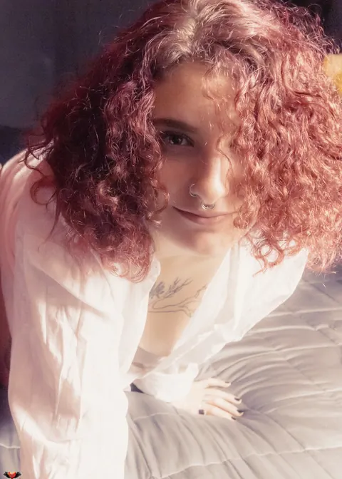 Curly Redhead with Big Tits Spreads Her Pussy – photo 3 of 16