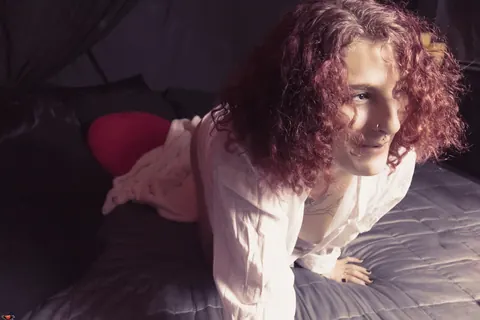 Curly Redhead with Big Tits Spreads Her Pussy – photo 7 of 16