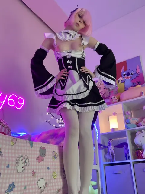 Kitty Gem: Blonde PAWG in a Maid Uniform Spreads Her Ass – photo 5 of 20