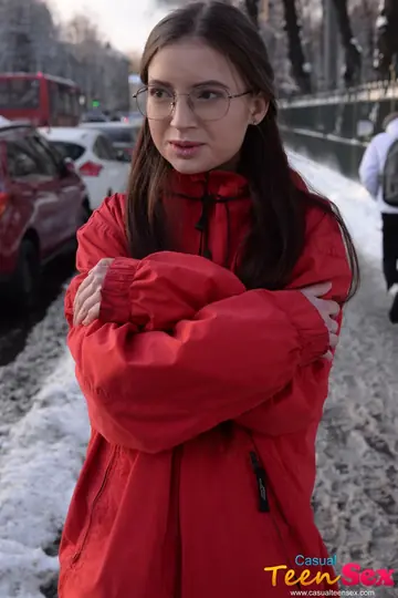 Brunette in Glasses Gives a Blowjob Then Takes Anal and a Facial