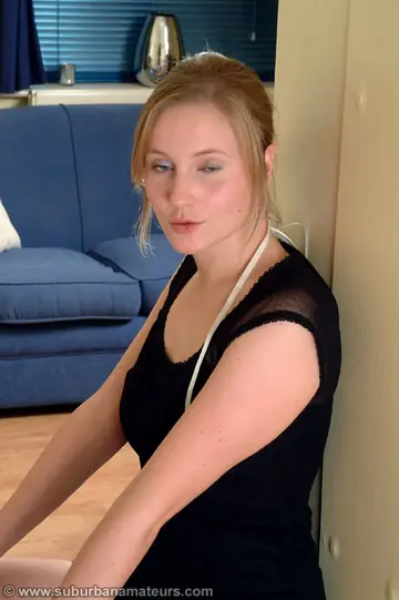 British PAWG in a Dress Toys Her Hairy Bush