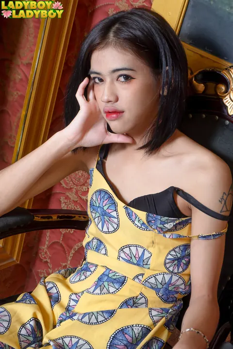 Asian Trans Woman Poses Nude and Shows Her Cock and Ass – photo 2 of 16