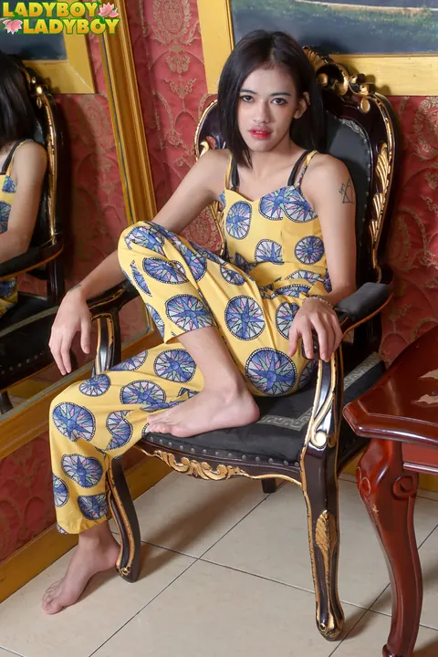Asian Trans Woman Poses Nude and Shows Her Cock and Ass – photo 1 of 16