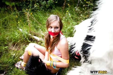 Woman Sucks Cock and Takes a Dildo in the Forest – photo 1 of 16