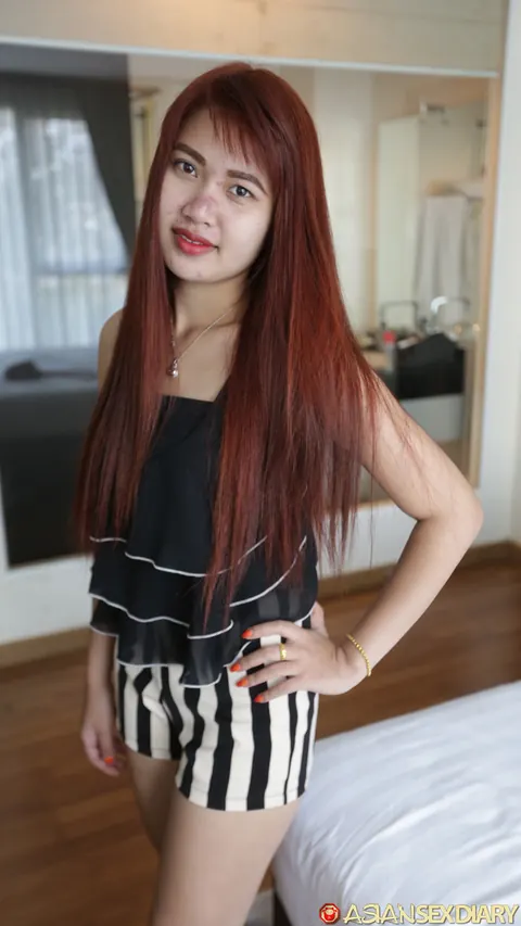 Petite Asian Redhead Has Sex in a Hotel – photo 2 of 21