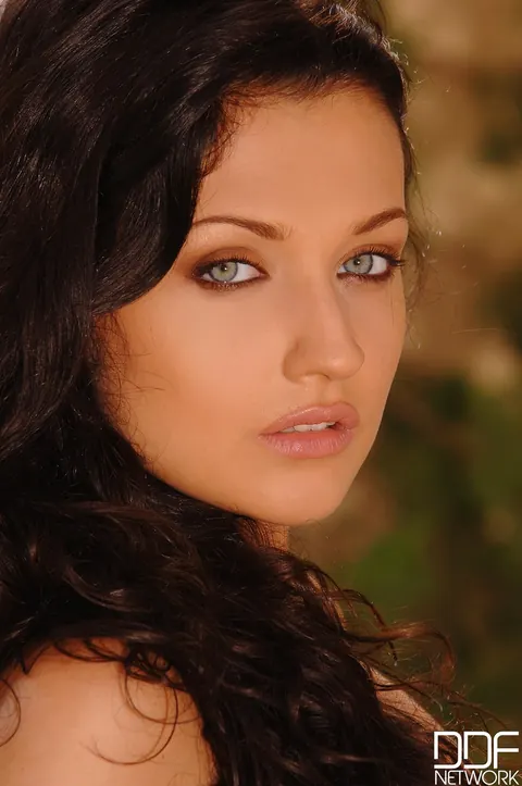 Aletta Ocean: Busty Hungarian Brunette Spreads Her Shaved Pussy Outdoors – photo 1 of 21