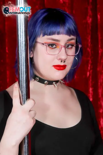 Thick Trans Woman Poses in Sheer Pantyhose Showing Cock