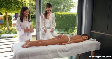 Shrima Malati – Three Brunette Latinas Oil Up, Finger and Lick Each Other