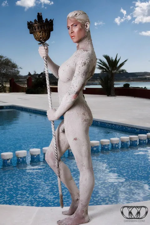 Trans Woman Strips Off Her Top and Poses Nude Outdoors – photo 12 of 12