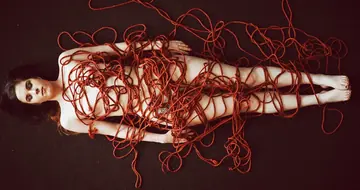 Amber Nevada – Brunette European Woman Poses Bound in Erotic Bondage Photoshoot