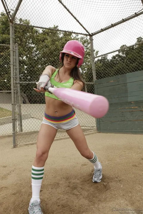 Rachel Roxxx: Thick Athletic Brunette in Socks and Shorts Spreads Outdoors – photo 16 of 17