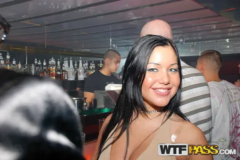 European Brunette Flashes Her Tits and Panties in Public – photo 6 of 16
