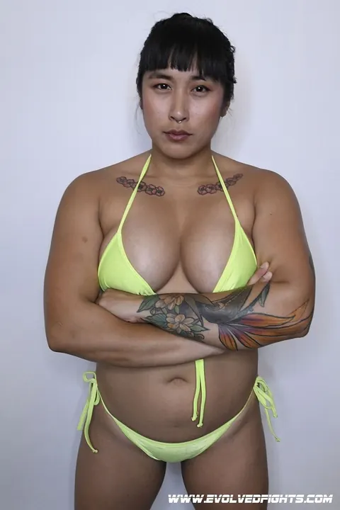 Mia Li: Curvy Asian Wrestler in a Bikini Takes Interracial Anal Doggy – photo 1 of 21