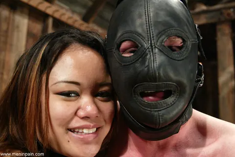 Annie Cruz: Asian Brunette Dominates Her Bound Man Until He Cums – photo 19 of 21