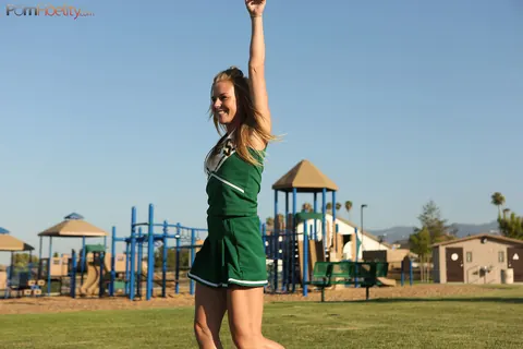 Nicole Clitman: Petite Tattooed Blonde in Glasses and Uniform Has Group Sex Outdoors – photo 6 of 17