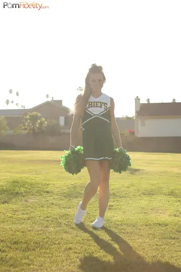 Petite Tattooed Blonde in Glasses and Uniform Has Group Sex Outdoors